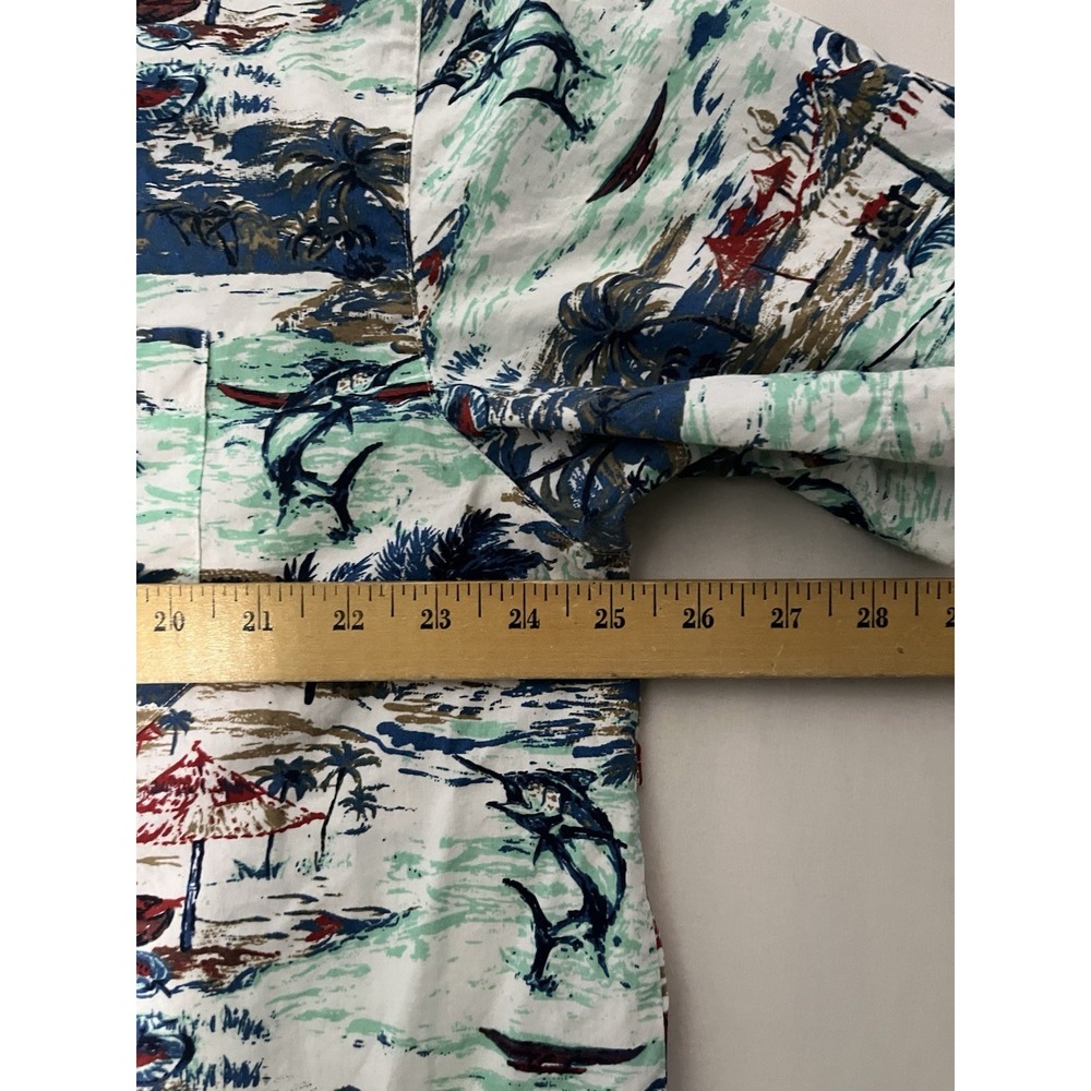 Columbia PFG Hawaiian Shirt Men's SZ XL Tropical Floral Short Sleeve Button Up - Picture 5 of 9
